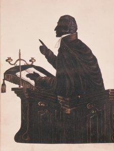 Silhouette von Rev. L. Littleton Powys (1791-1872), von einem unbekannten Künstler, ca. 1850 von English School
